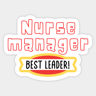 Nurse Manager Sticker